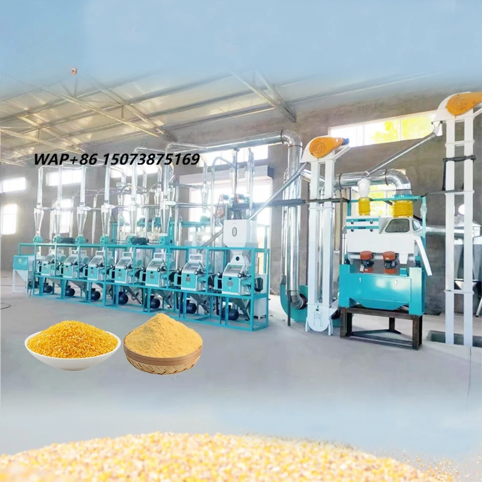MultiFunctional Commercial Maize Grinding Mill Machinery Milling Packing Machine Competitive Price 1 Ton/h Capacity ISO9001