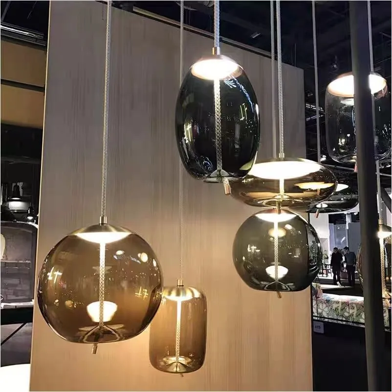 brokis knot pendant lamp scandinavian glass globe light designer de substituicao para sala de estar mesa de jantar 01