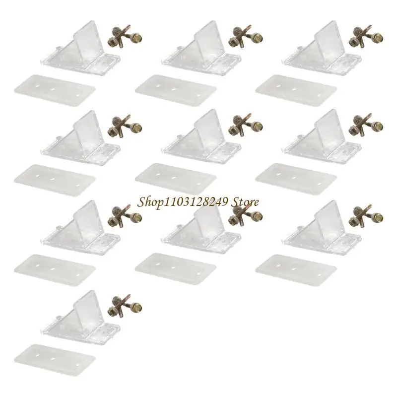 10 عبوات/مجموعة من واقيات الثلج على السقف المعدني مصممة بحشية ختم من النيوبرين ومسامير عالية الجودة تحمي من انزلاق الثلج #5