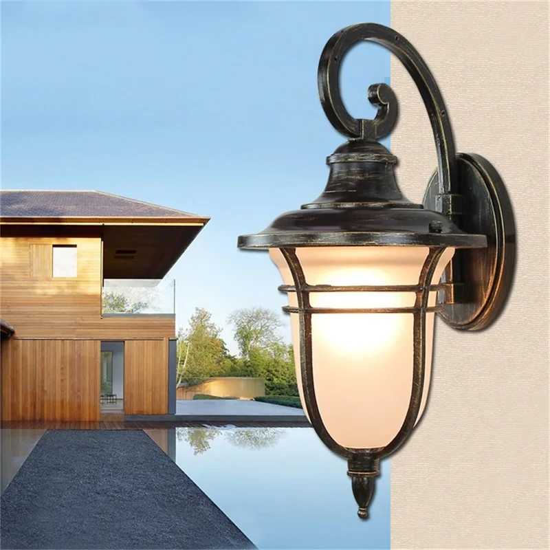 TEMOU Retro Outdoor Wall Lights Classical LED Sconces Lamp Waterproof Decorative For Home Porch Villa