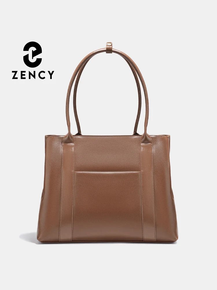 

Zency Women's Genuine Leather Shopper Bag Designer Shoulder Bags Handbag Large Capacity Shopping Bag Tote Bolso De Mujer 2026