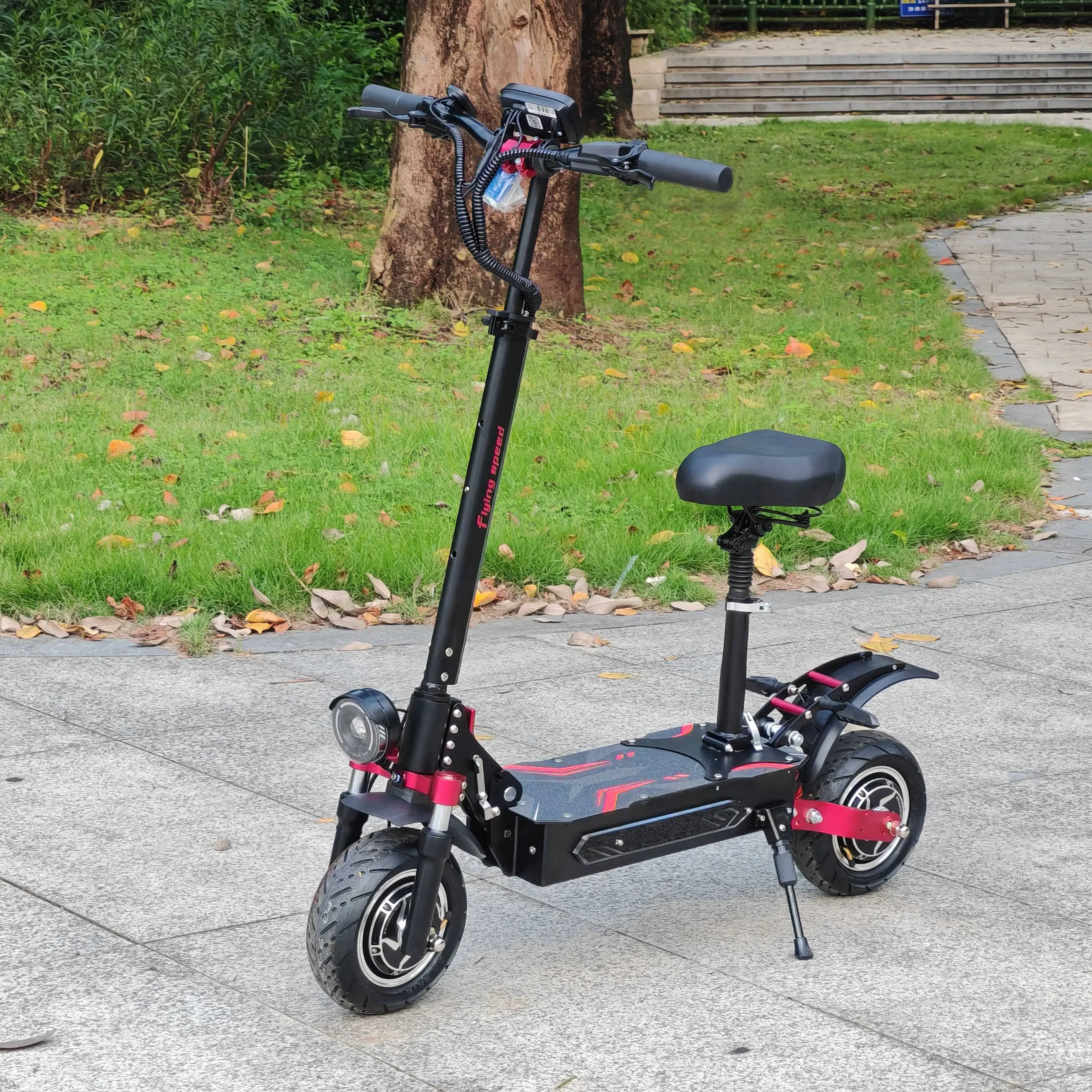 Boyueda Q7Pro Max 3200W 52V28AH، سرعة عالية 70 كم/ساعة محرك مزدوج للبالغين على الطرق الوعرة سكوتر كهربائي يتم شحنه من الاتحاد الأوروبي، قابل للطي 10 بوصات #5