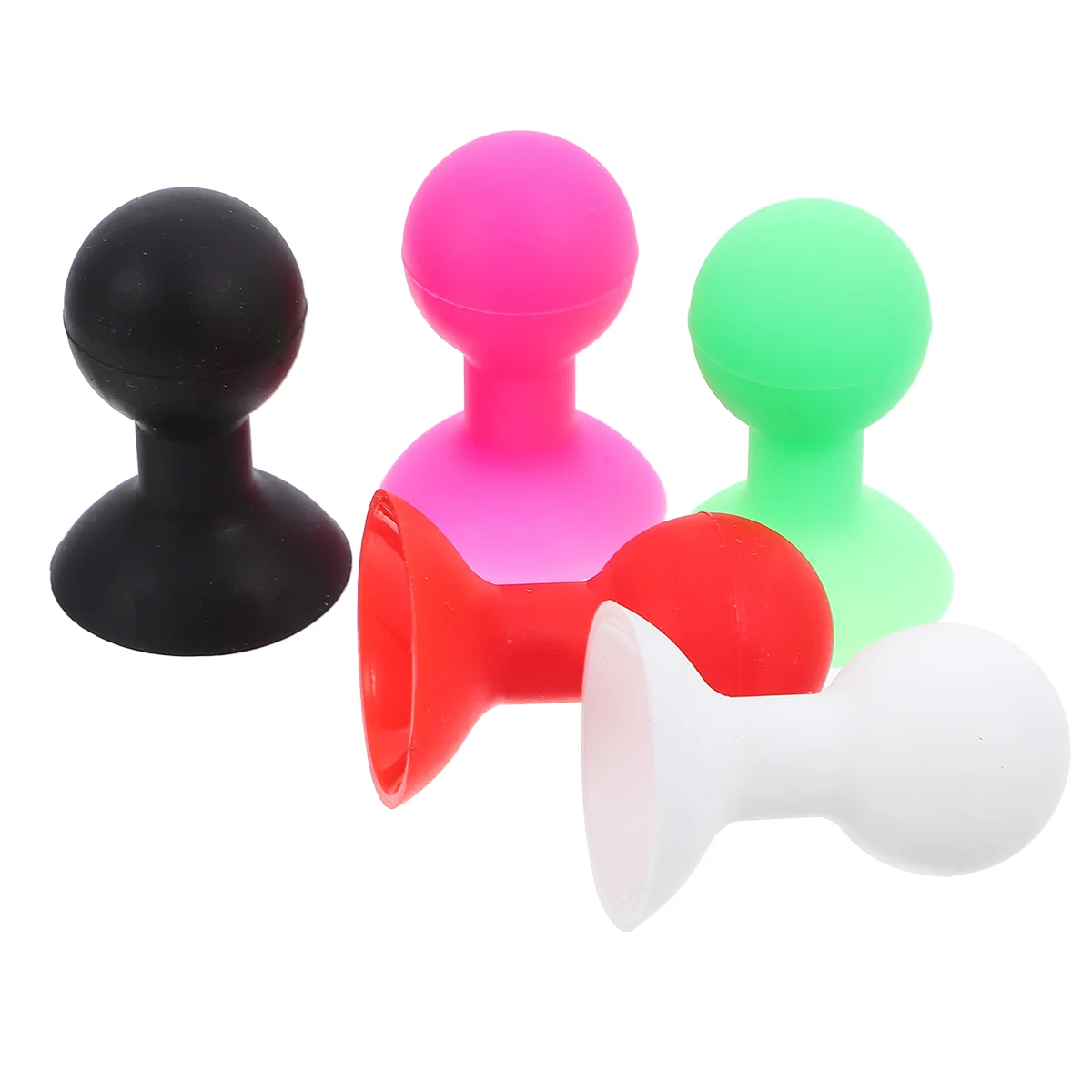 Soporte esférico de pulpo de Color aleatorio para teléfono móvil, soporte de silicona para teléfono inteligente con ventosa, 5 uds.
