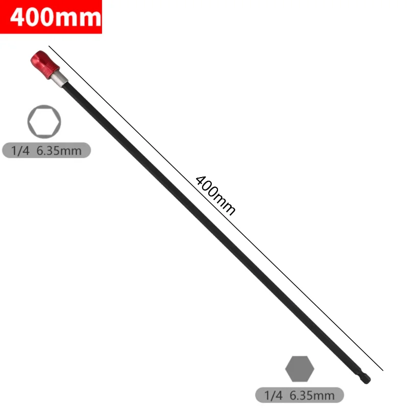 

Drill Bit Holder Extension Magnetic Extra Long Hexagonal Handle Quick Release Extension Rod 400mm Screwdriver Head Extension Rod