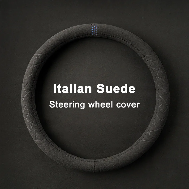 

For Renault Austral Captur Clio Kardian 5 E-Tech Grand Koleos ZOE Steering Wheel Grip - 38cm Suede Non-Slip Breathable