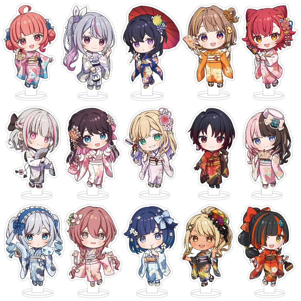 VSPO персонаж новое кимоно KOGARA TOTO KAGA NAZUNA ICHINOSE URUHA KURUMI NOAH милая девочка Маленькая акриловая подставка Аниме Игрушка орнамент