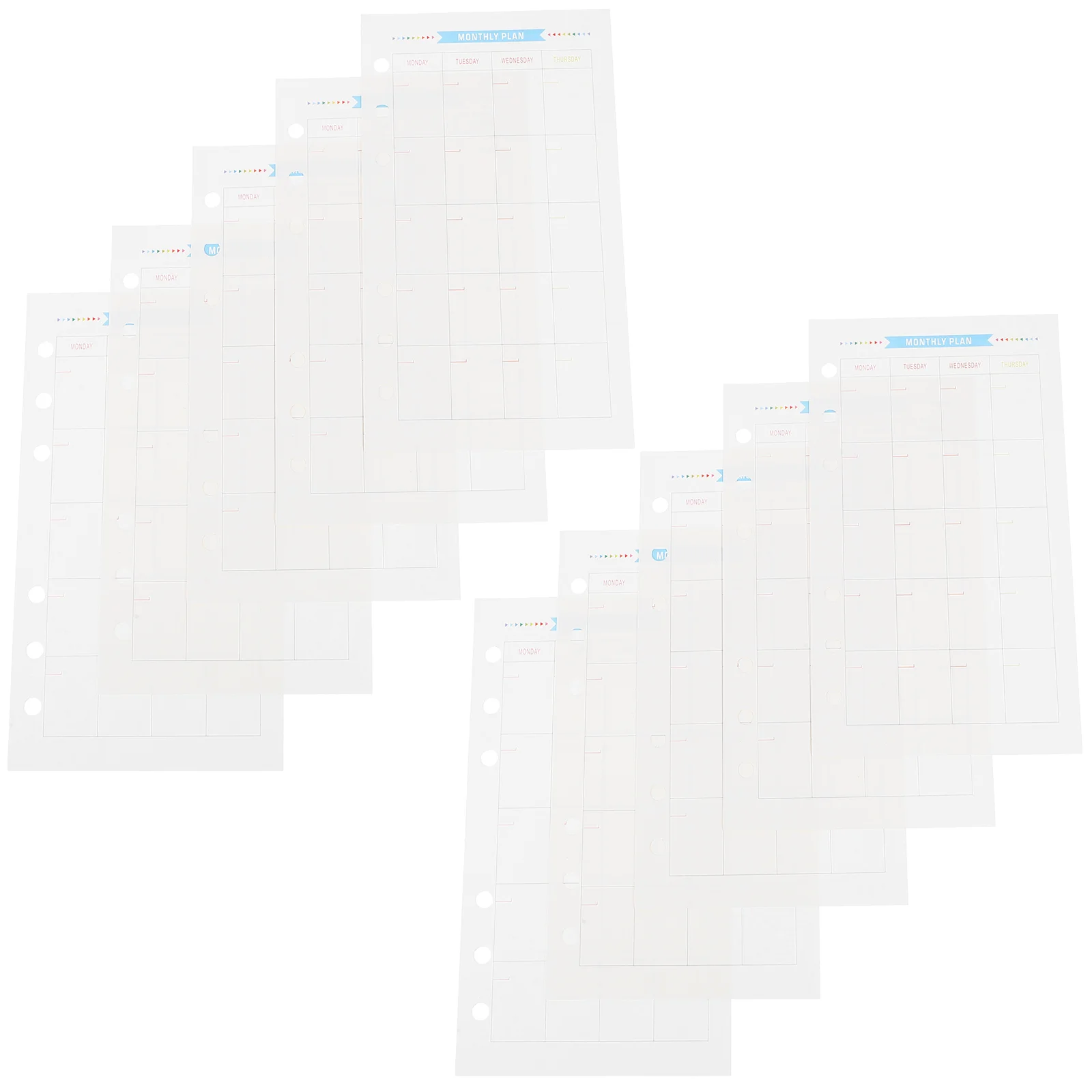 Recordable Boxes Scale Tools 6 Holes Paper Refills Periodicals Binder Papers Recorder Receiver