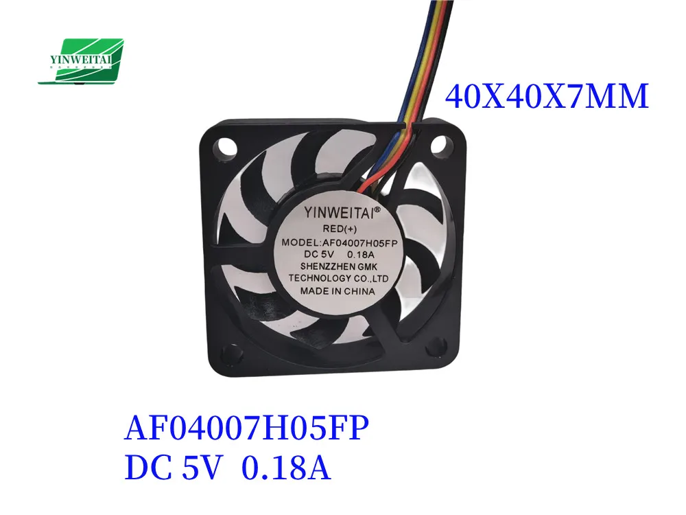 YINWEITAI MINI PC Fan for GMK K6 K8 K9 M2 M3 G3 PLUS BF08012H05FP MINI PC Case Cover Fan AF04007H05FP 4007 4cm DC5V 0.18A 4PIN