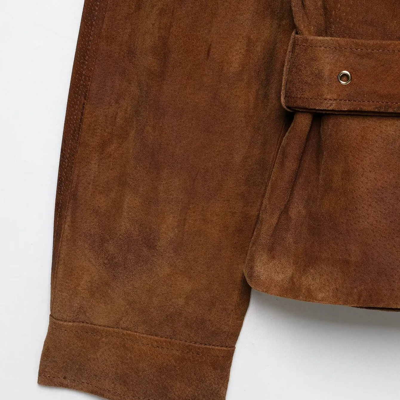 KASLEAD New Women's Fashion Leather Belt Jacket 3046268 Versatile Stylish Short Outerwear Autumn Season Long Sleeve Polyester...