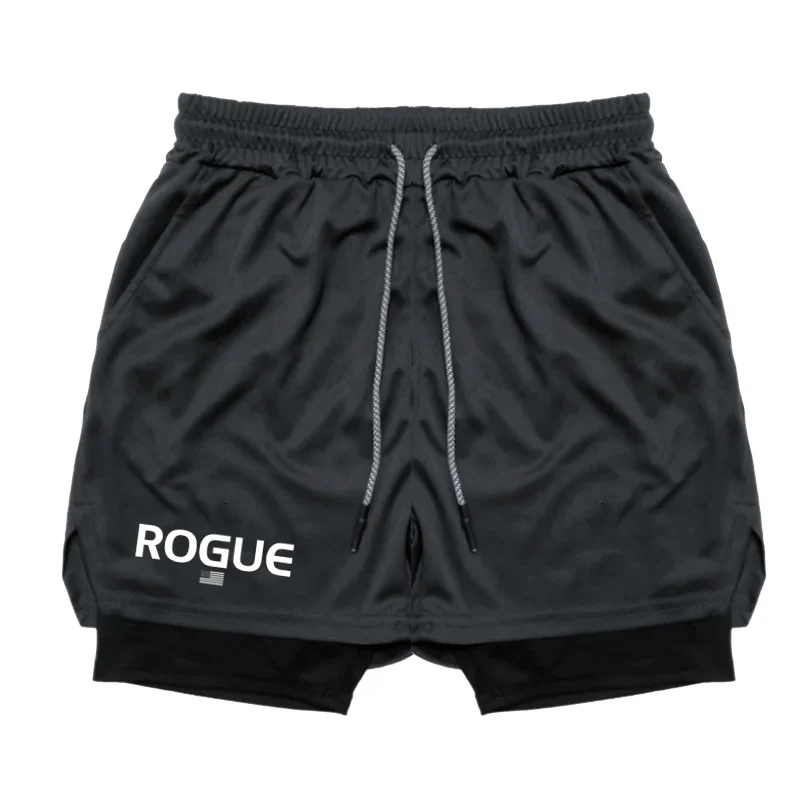 

2026 Fashion Stretch Tight Running Shorts Gym Sports Shorts 2 In 1 Workout Bottoms Fitness Jogging Short Pants Summer