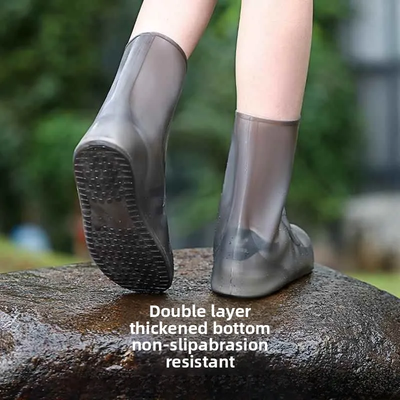 

Thiened Waterproof Non-slip Adult Rain Boot Covers for Rainy Days Outdoor Protective oe Covers Durable Water oes