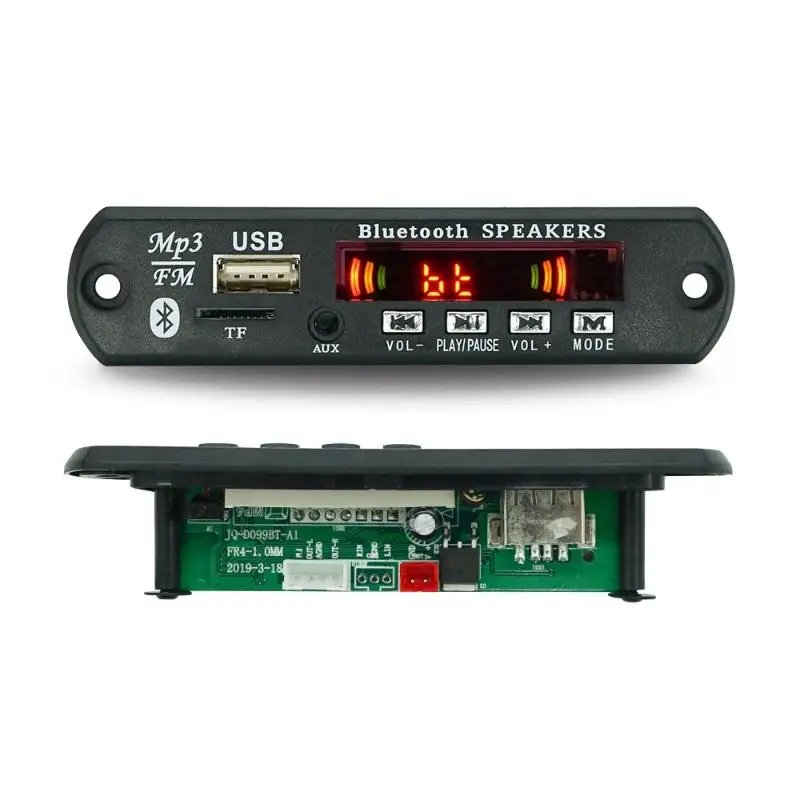Amplifier Bluetooth MP3 Decoder Board Wireless Audio Module for Car Speaker DIY Enthusiasts Home Sound System