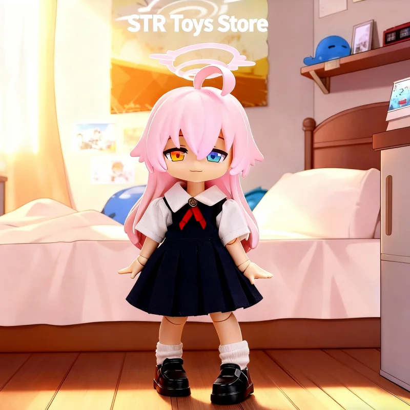 

Blue Archive Figure Takanashi Hoshino School Uniform Version Figure Ob11 Q-Version Action Figure Collectible Ornaments Gifts