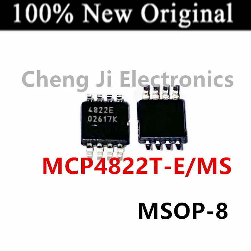 5PCS/Lot   MCP4822T-E/MS   MCP4822T-EMS   4822E   MSOP-8   New Original Dual Voltage Output D/A Converter