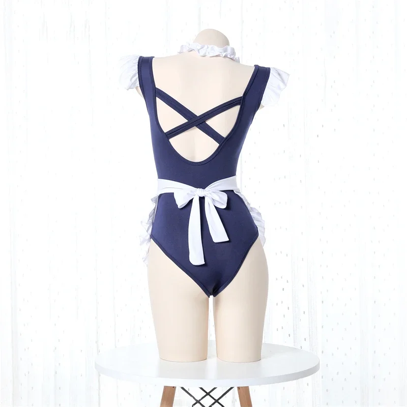 Süße Maid Mädchen Uniform Anzug Nette Unterwäsche Frauen Student Badeanzug Versuchung einteiliges Anime Cosplay Kostüm Body KOSTÜM