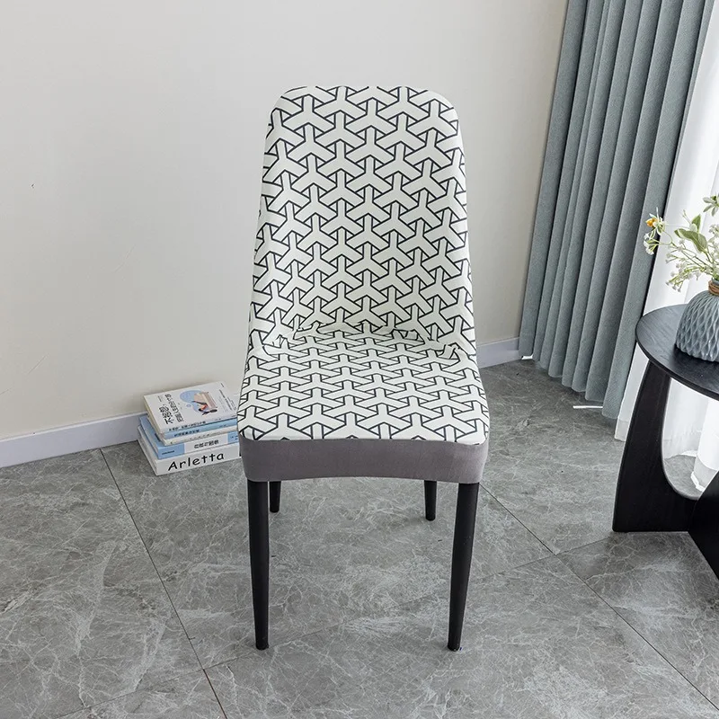 Milk-Silk Fabric Chair Cover Non-Slip Durable Dustproof Snug Cover Full Coverage Integrated Backrest Elastic Curved Protector