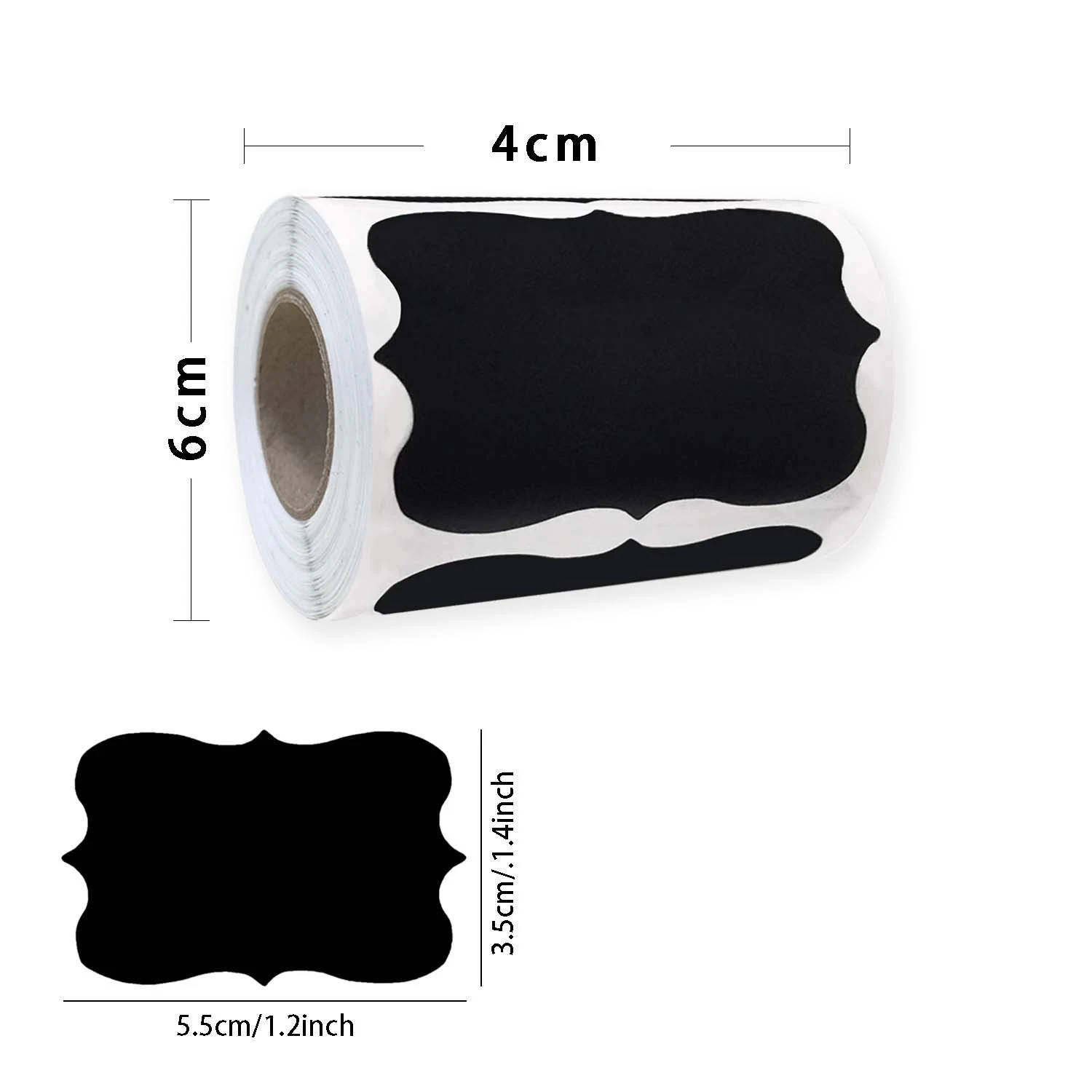 120pcs/Roll Reusable Chalkboard Kitchen Labels Glass Jar Stickers for Neat Pantry Organization Home DIY Decor ﻿