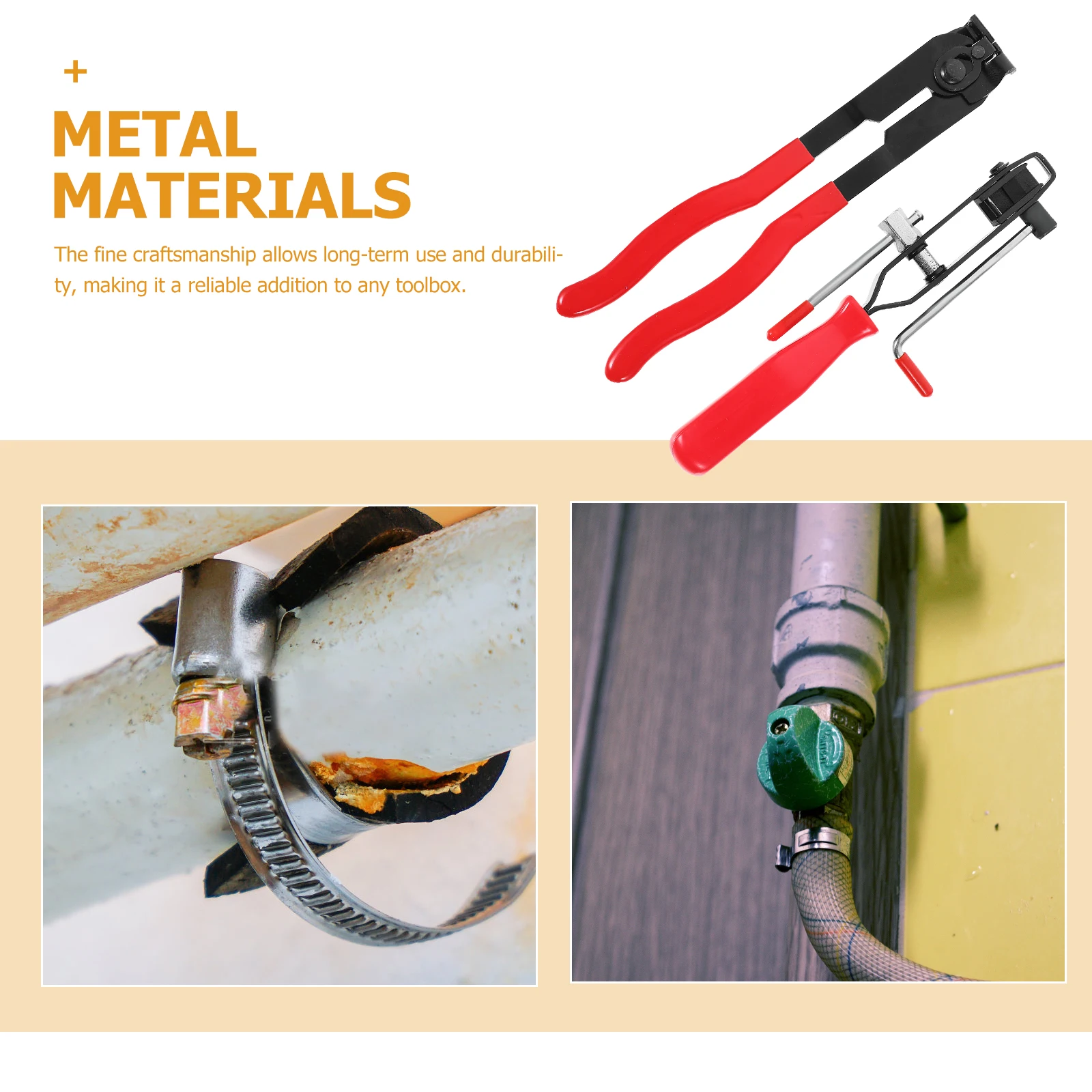 Kit de reparación de jaula de bolas, abrazadera de tubo automotriz, abrazaderas de arranque, alicates de extracción de manguera, herramientas de reparación, 32 Uds.