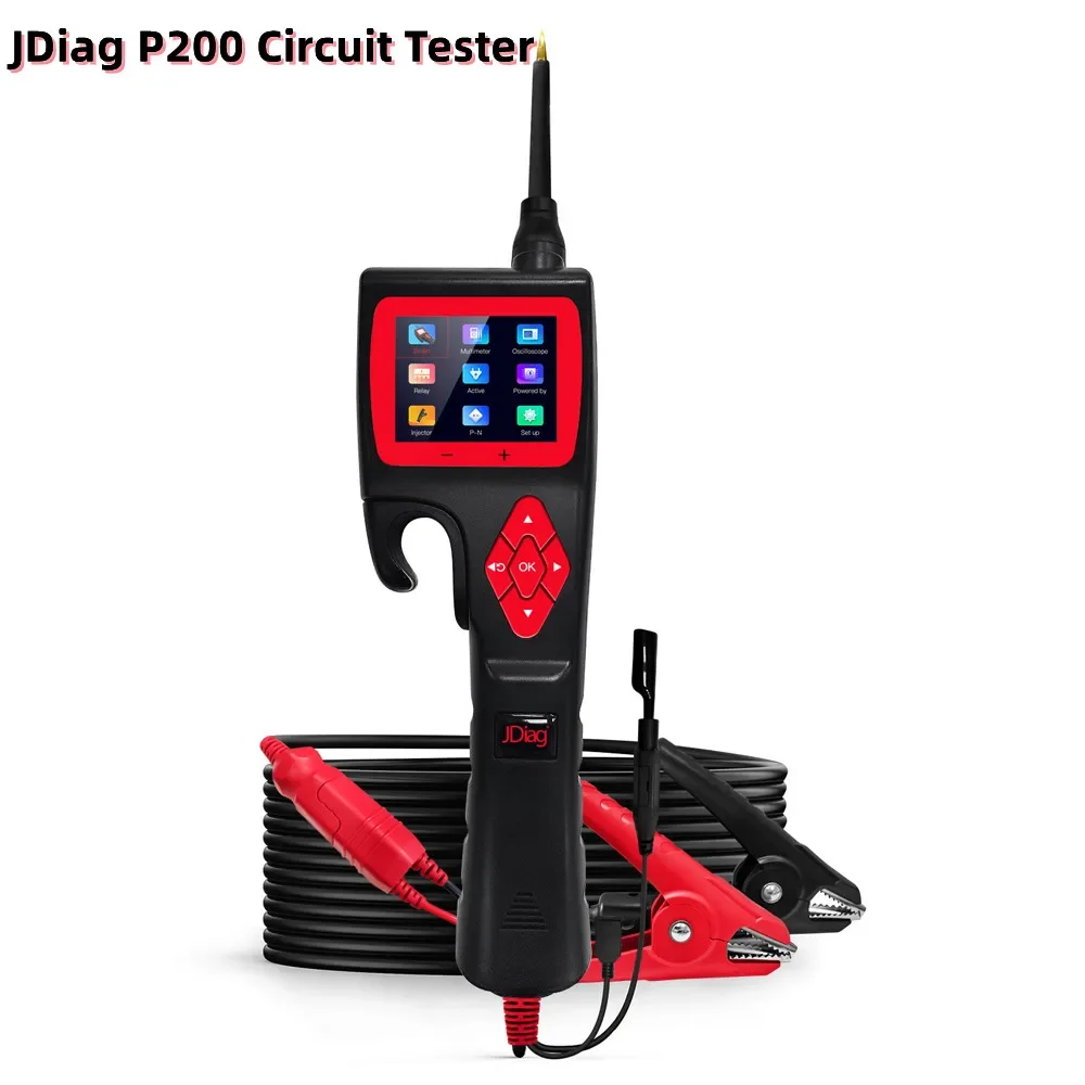 Jdiag P200 Smart Hook Powerful Probe Free Update Online Automobile Circuit Tester Electrical System Diagnostic Power Scan Tool