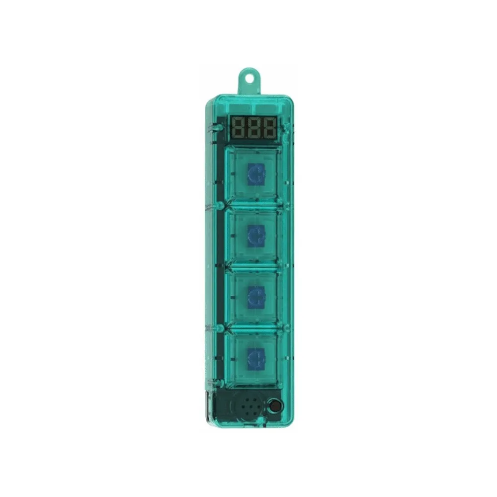With LED Light Keyboard Fidget Crystal Clicker Portable Hand Fidget Calming Game Console Free Assembly Sensory Stress Relief