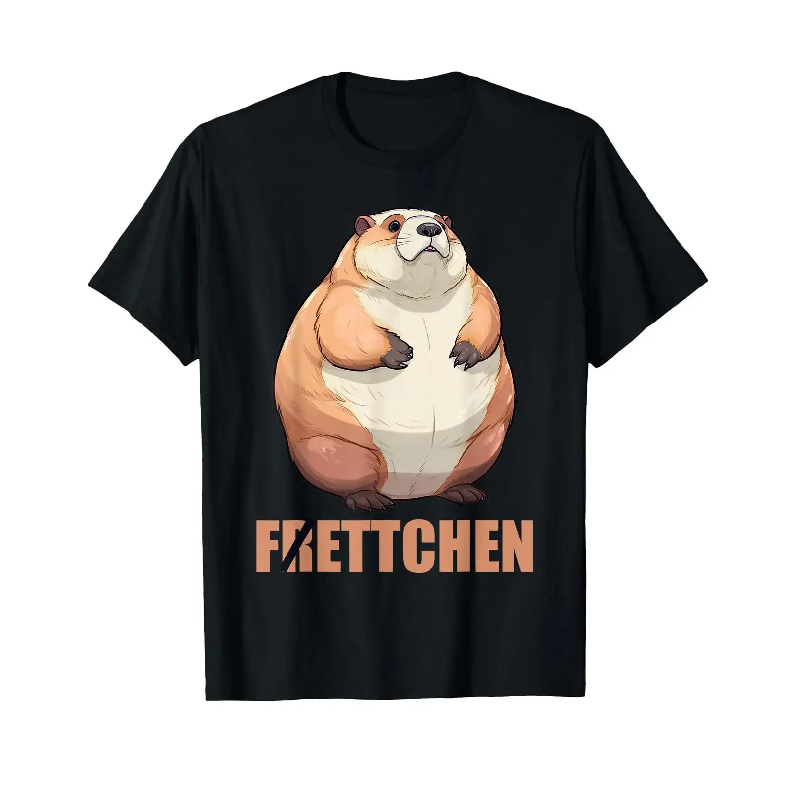Fat Ferret T Shirt black vintage Washed homme graphic Top For Everyday Wear Versatile designer clothes Stretched streetwear