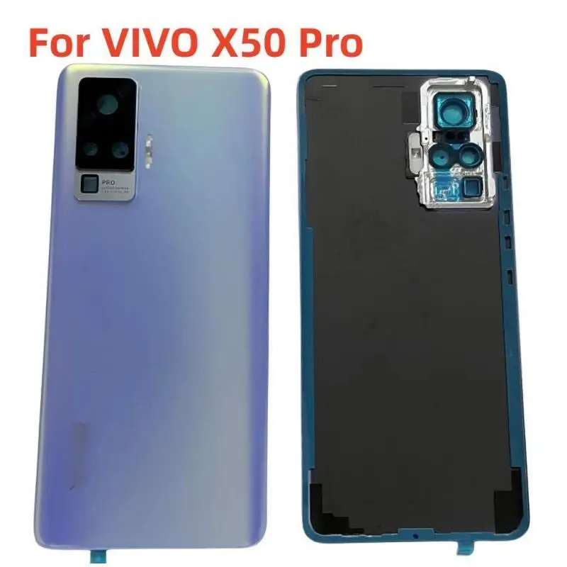 

Original Housing For VIVO X50 Pro Battery Cover Repair Back Battery Cover Door Housing with Glass lens