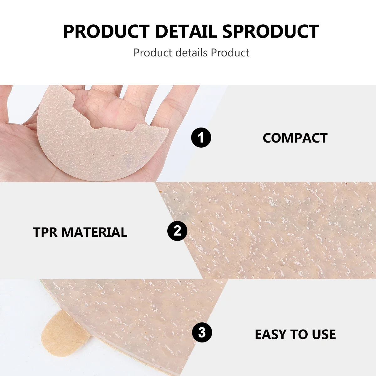 

1Pair Self-Adhesive Sole Pad Anti-Slip Insole Cushions for Gym Shoes Nonslip Shoe Pads 44 45 Nonslip Shoe Pads