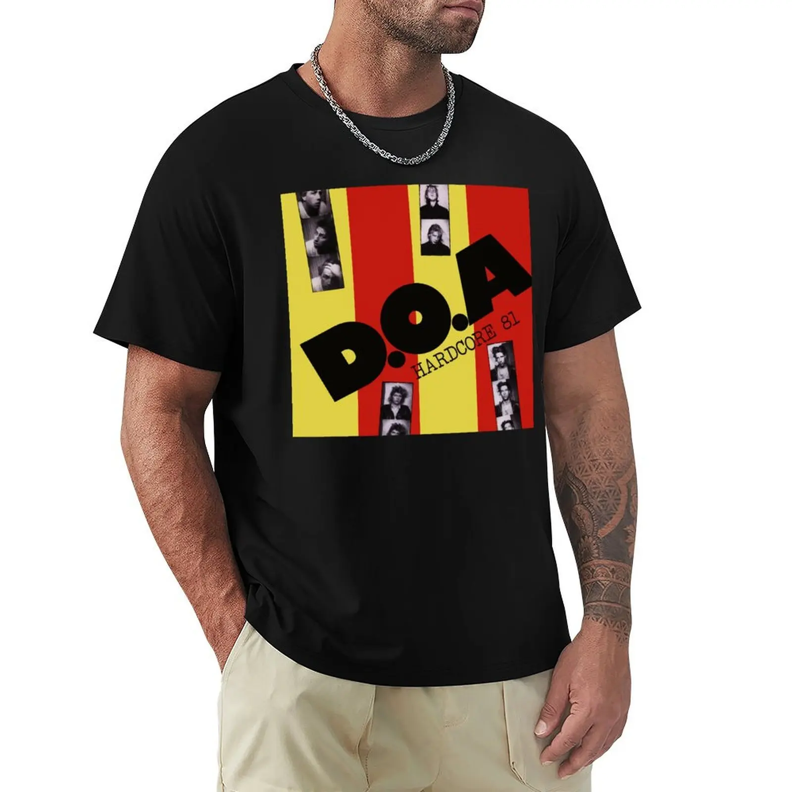 Hardcore 81 T-Shirt Minimalist Plain Crew Neck T-Shirt