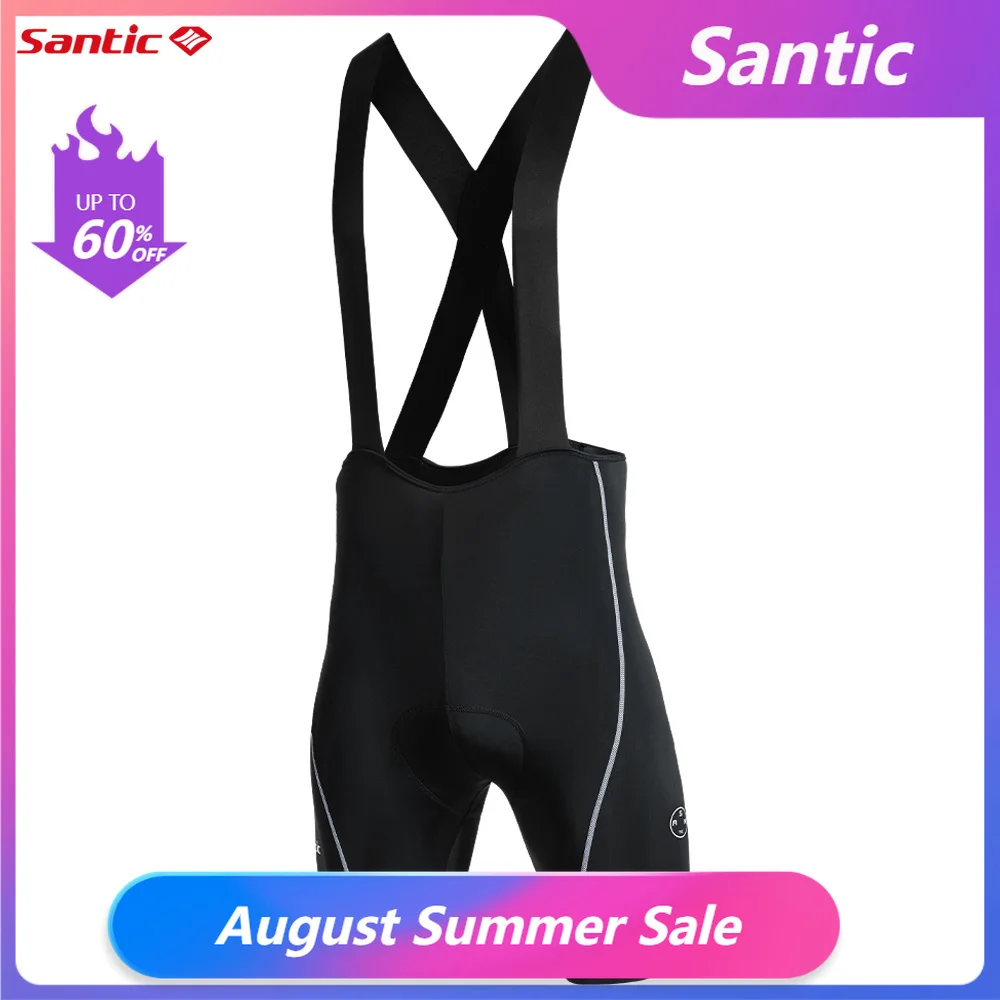 Santic Calção Ciclismo 4D Masculino Acolchoado