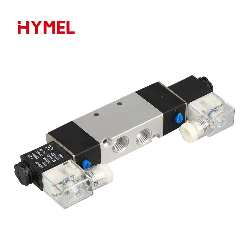 จัดส่งฟรีคุณภาพสูง DC12V DC24V AC 110V AC220V Air ภายในท่องเที่ยวประเภท Solenoid วาล์ว 4V320-10 3/8 ''Outlet และ Inlet