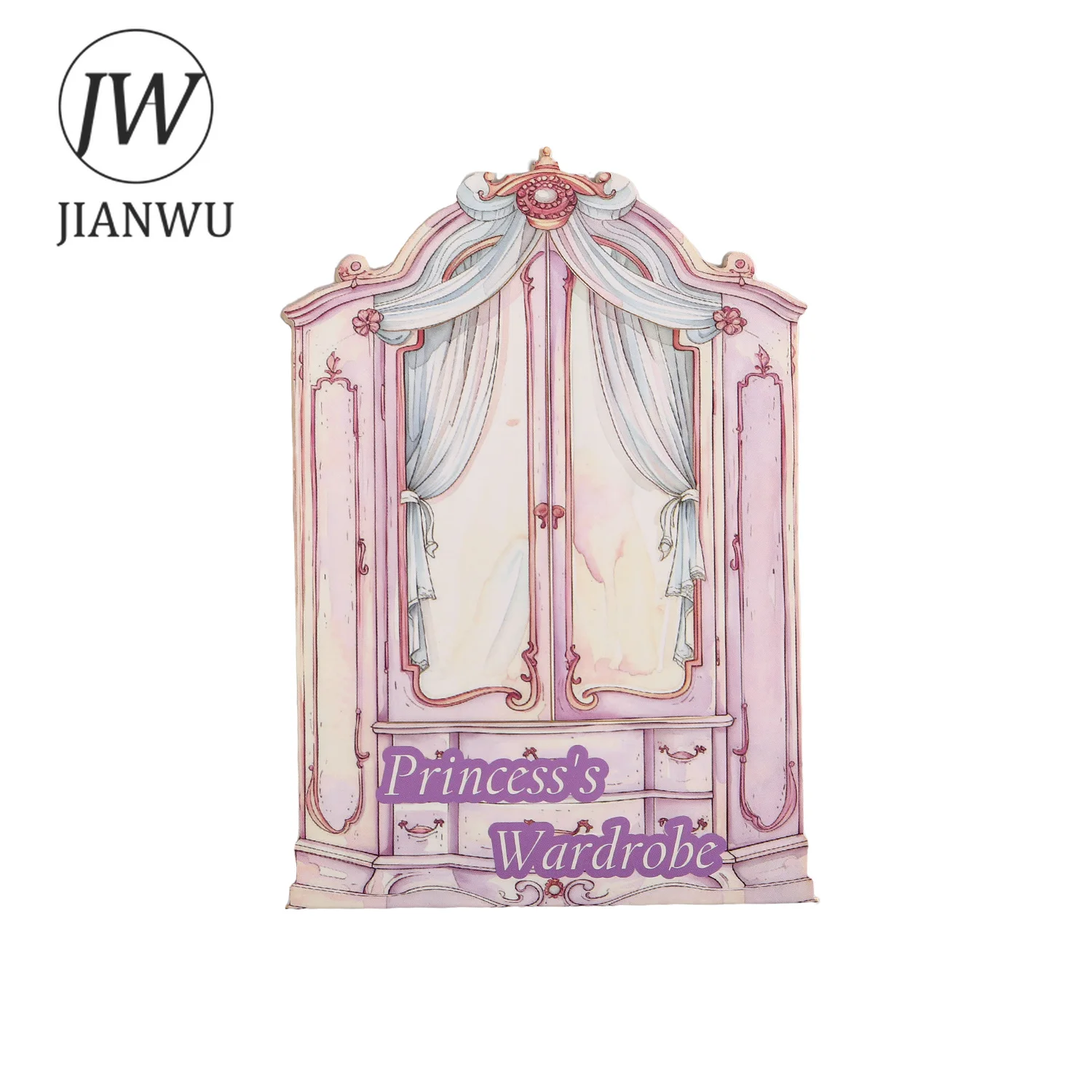 JIANWU Vintage Flower Skirt Wardrobe Landscape Material Collage Scrapbooking PET Sticker Creative DIY Journal Stationery view 6