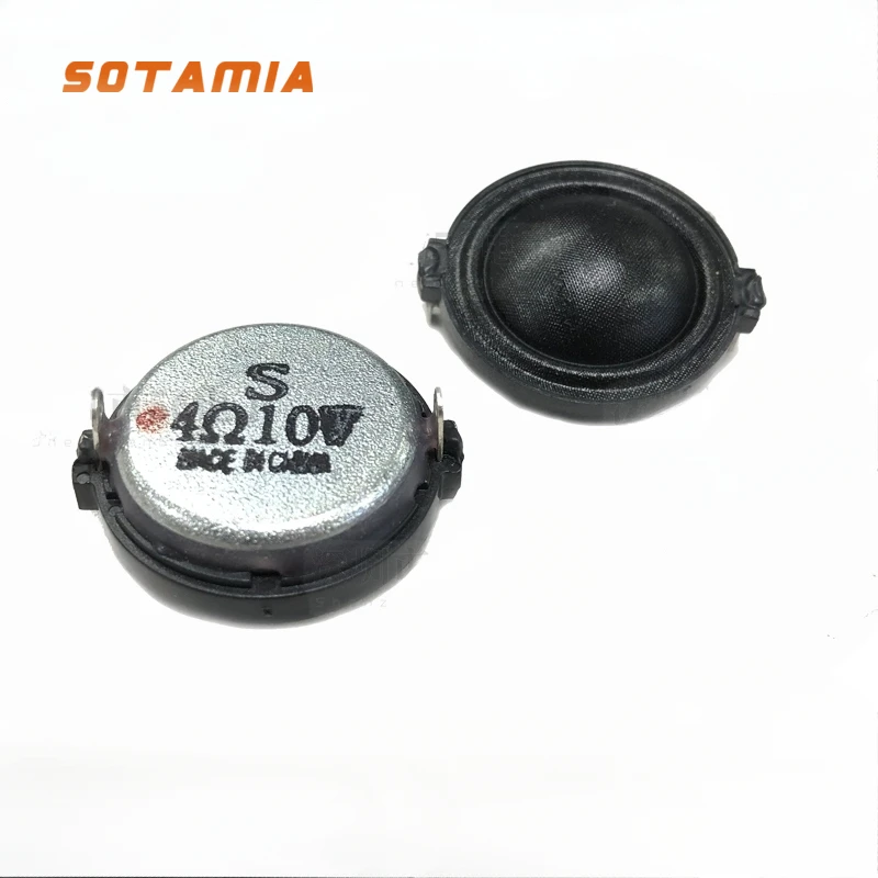 SOTAMIA 2Pcs 30mm Mini Audio Speaker 4 Ohm 15W 10W Tweeter Dome Treble Speaker DIY Home Sound Music Loudspeaker 31mm