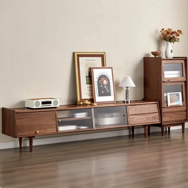Nordic Solid Wood TV Stands Modern Luxury TV Stands Internet-famous Combination Projector Home Furniture Ein FernseherZY40DSG