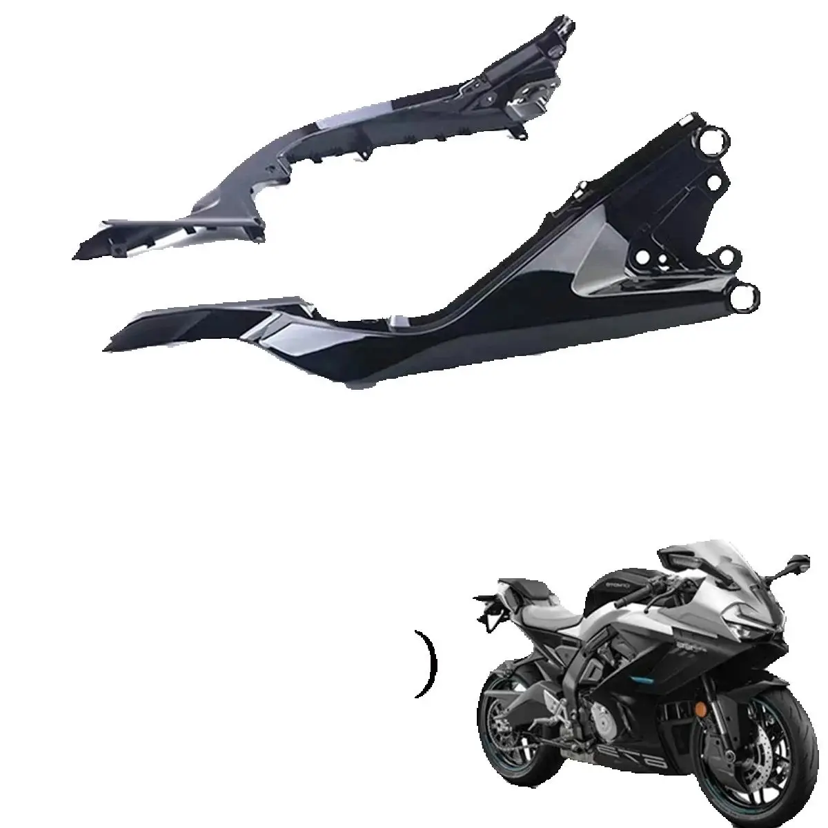 

Motorcycle Original Body Left Right Rear Upper Trim Panel Body Cover Guard For CF 675SR 675SRR 675SR-R 675SS CF650-10