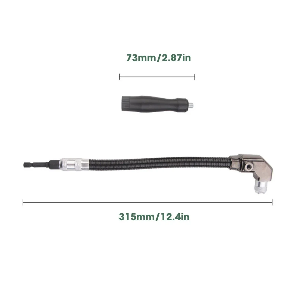 Imagem -05 - Broca de Ângulo Direito Ajustável Adaptador Chave de Fenda Bits Flexíveis Soquete Hexagonal Ferramentas para Madeira 90 Graus 635 mm