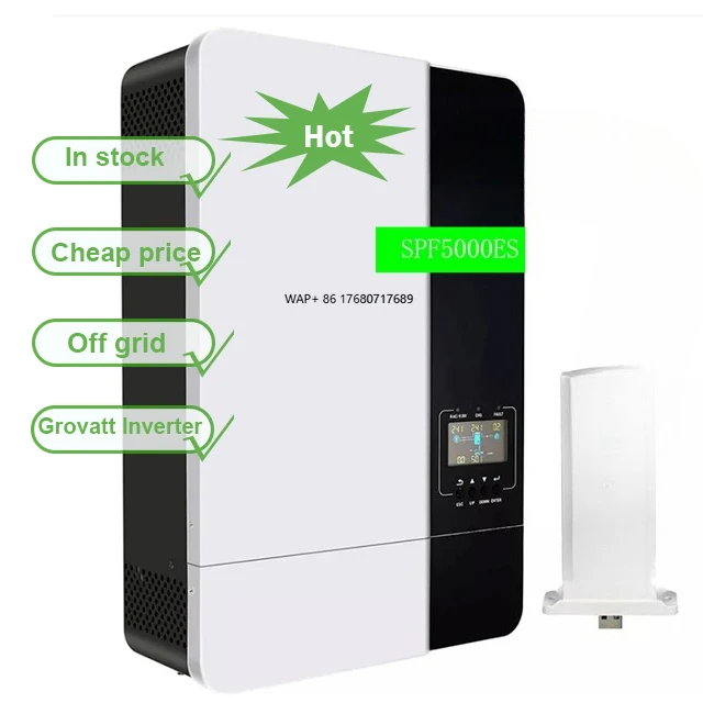 Hot Sale Growatt 5kw 5000w 5000watt Mppt Changer 230v off Grid Lifepo Battery 48v Power 48vdc to 220vac Inverter in Stock