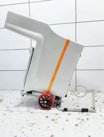 Toilet  Auxiliary Installation Artifact, Positioning and Moving, Folding Portable Labor-saving Trolley, Easy Installation
