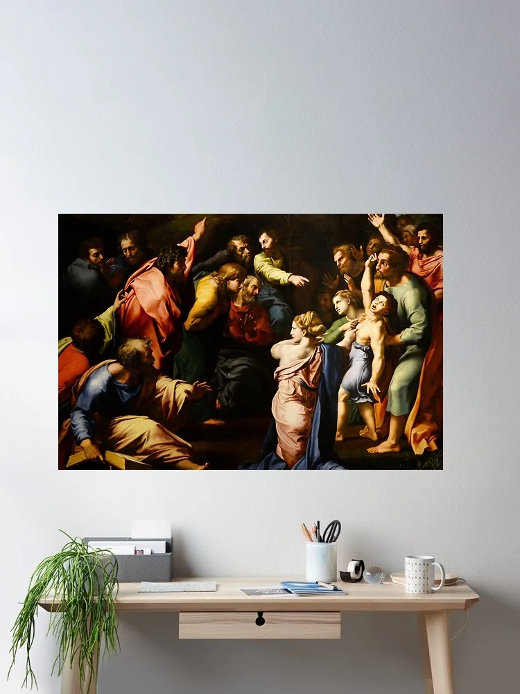 Raphael The Transfiguration, Print Art Canvas Poster, For Living Room Decor, Home Wall Picture