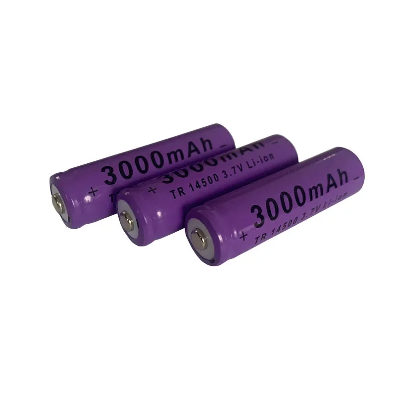 Haute Capacité 14500 3.7V 3000mah Lithium Rechargeable Batterie