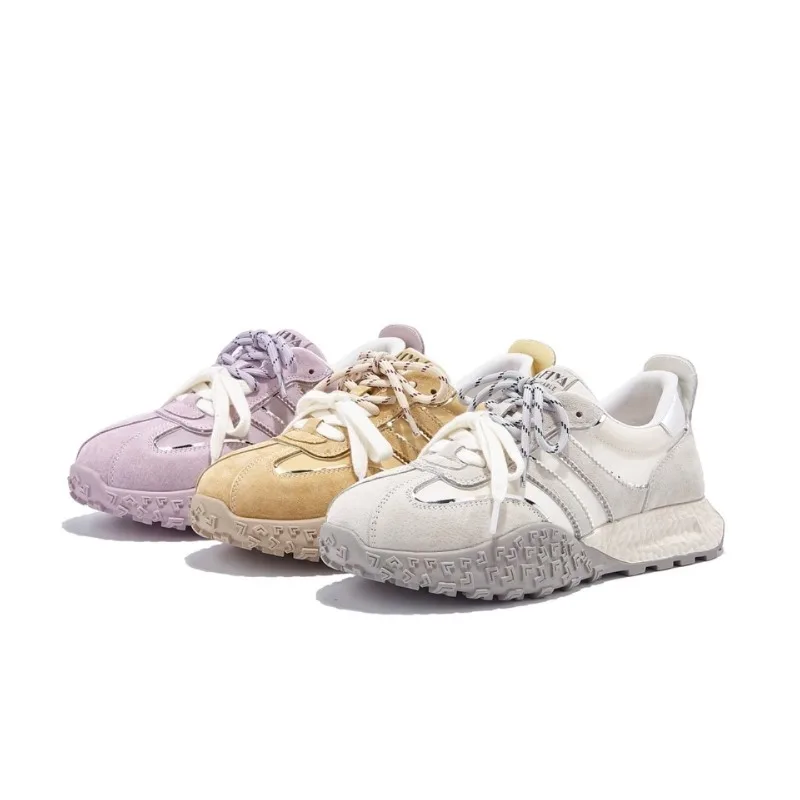 

2025 New Women's Shoes Spring Autumn Fashion Platforms Sneakers Casual Flats Comfortable Lace-up Non Slip Vulcanized Shoes