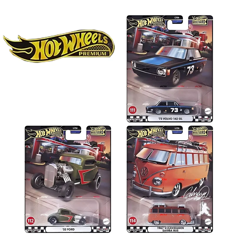 Mattel Hot Wheels Boulevard 23 Series Benz E 36 Amg Volkswagen Samba Bus 1/64 Collectible Car Toy