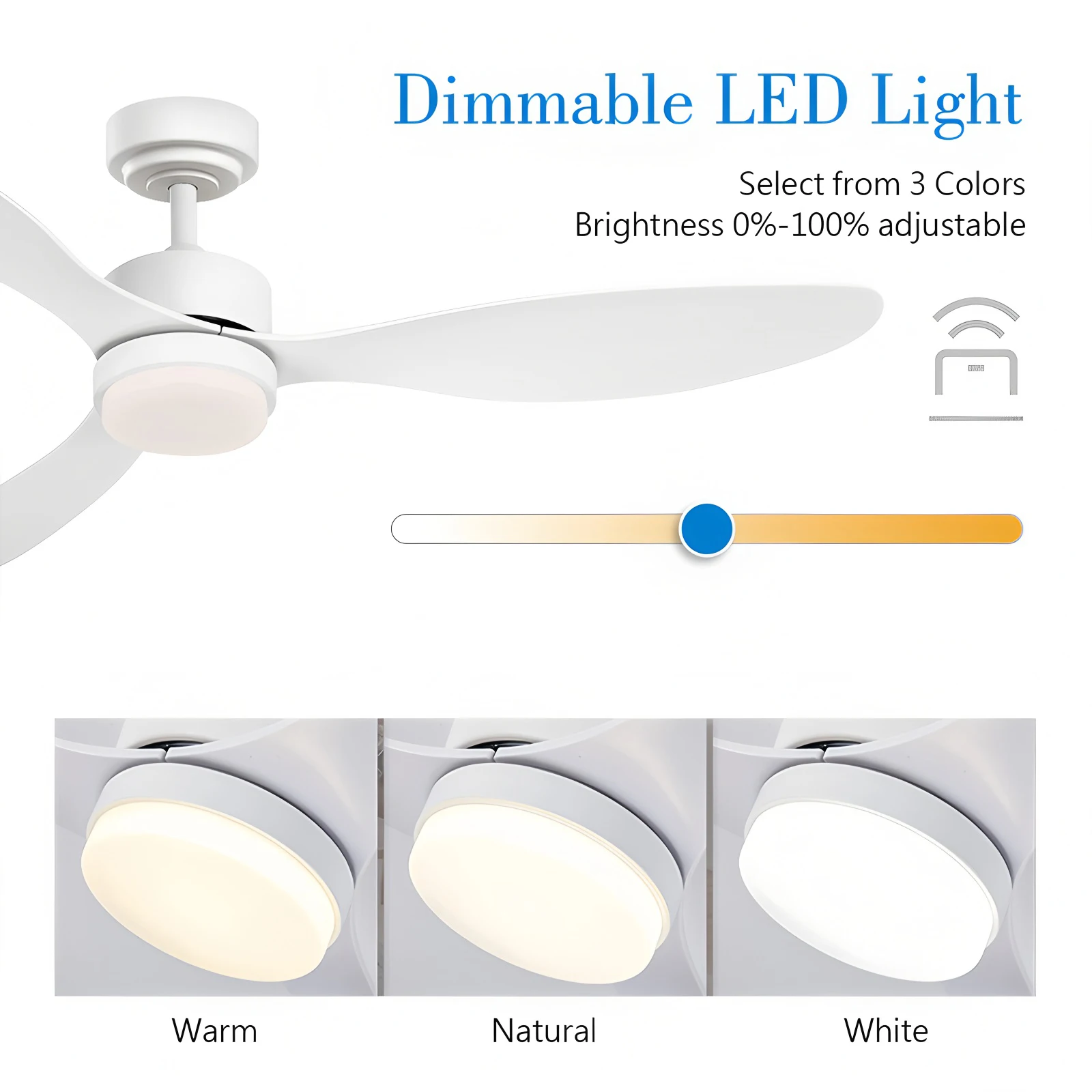 Jelena Modern 42 52 Inch Ceiling Chandelier with Fan Remote Control Living Room Decor Ceiling Fan Light LED Home Electric Fan