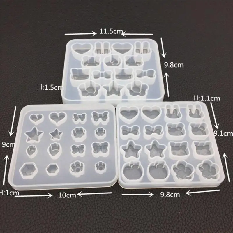 

31BF милое сердце, звезда, яблоки, кулон, форма для эпоксидной смолы, сделай сам, украшение для торта, силикон