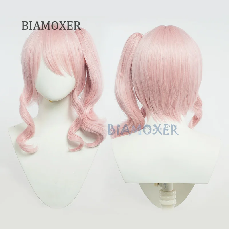 AKIYAMA MIZUKI Cosplay wigs Anime colorful stage Feat Girl Cosplay Hair Wig Hairpin Halloween Costume