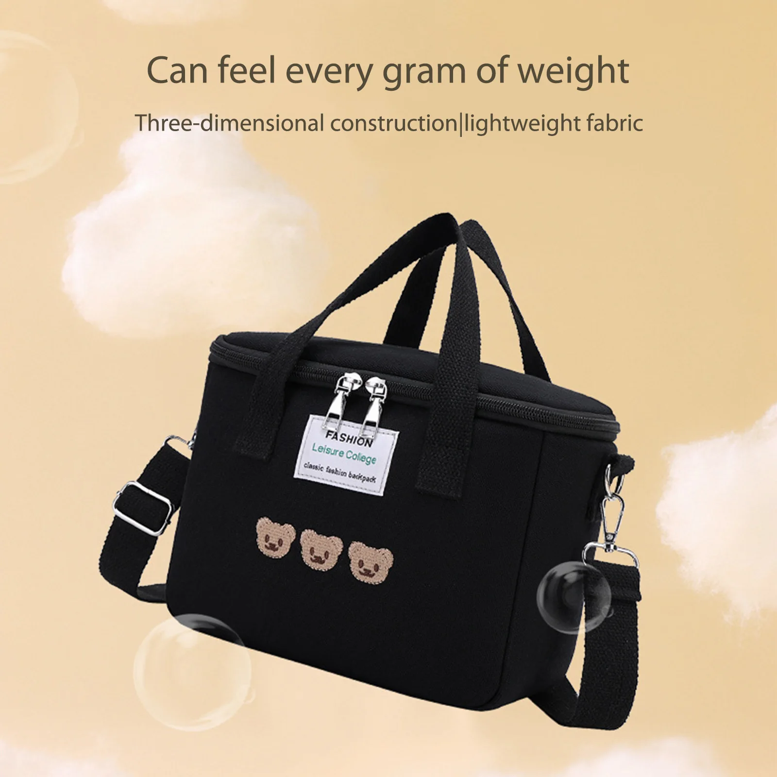 

Oxford Cloth Mommy Bag Diaper Pouch Lunch Handbag Women Shoulder Messenger Bag