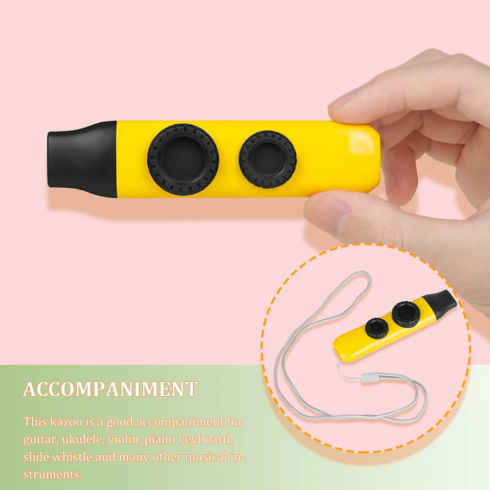 1 مجموعة كازو آلة موسيقية محمولة ألوان زاهية كازو مع أغشية للمبتدئين كاتب كازوس ل