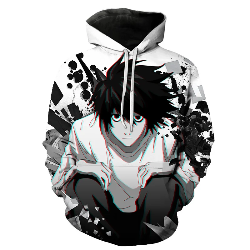 

Death Note Hoodies Anime Hooded Sweatshirt Men Women Cosplay Sports Pullover Harajuku Hoodie Spring Fashion Hip Hop Top Male