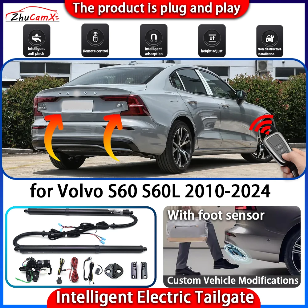 

ZhuCamX Smart Powered Tailgate System for Volvo S60 S60L 2010-2024 Automatic Intelligent Electric Trunk Lift Control Kit