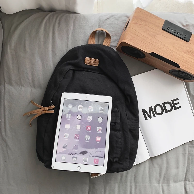 Nova moda feminina lona dos homens de alta capacidade faculdade mochila na moda feminina portátil sacos escolares bonito menina viagem saco livro legal
