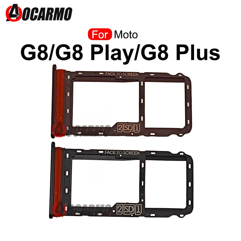 For Motorola Moto G8 Play G8 Power G8Plus SIM Card Socket Slot Sim Tray Replacement Parts